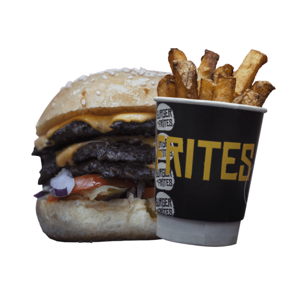 Burger and frites from Burger+Frites, Huddersfield