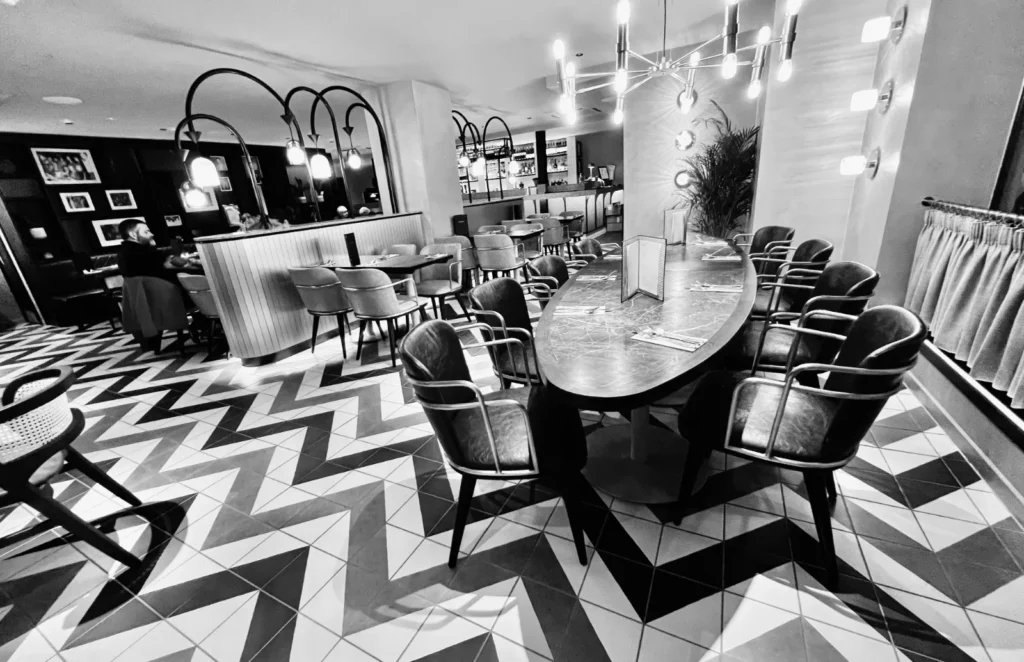 Sanam Tandoori restaurant interior in Falkirk